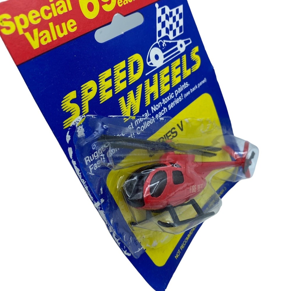 VTG Speed Wheels Toy Cars Lot of 3 Rare Helicopter - Series V - Diecast Toys NEW - Picture 4 of 10
